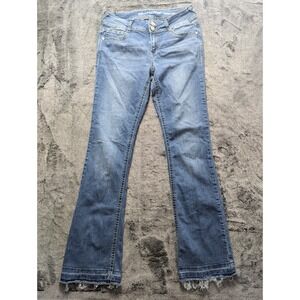 Wallflower Women's Boot Cut Jeans in Medium Blue SIZE 7 $6!